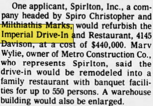 Imperial Drive-In - Jul 18 1973 Article (newer photo)